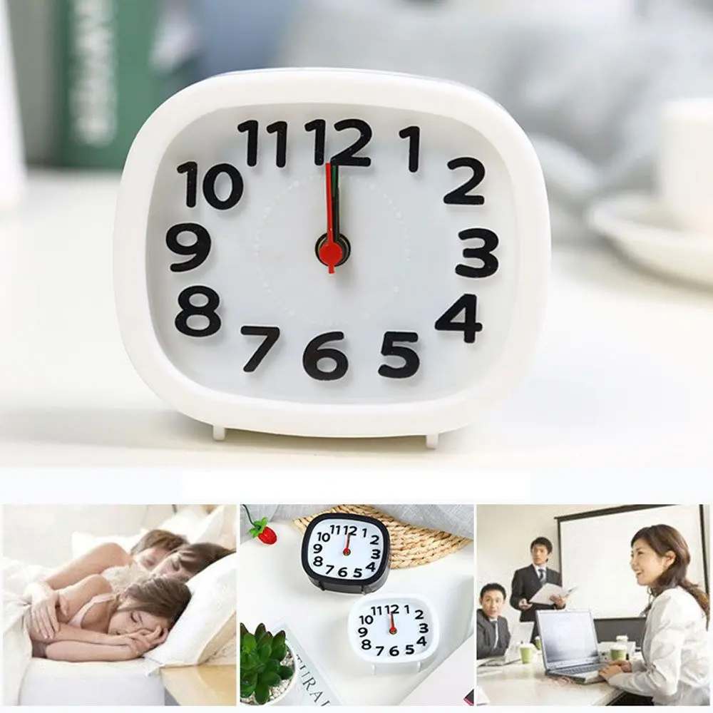 

Cartoon Home Office Plastic Bedroom Quartz Clock Alarm Clocks Bedside