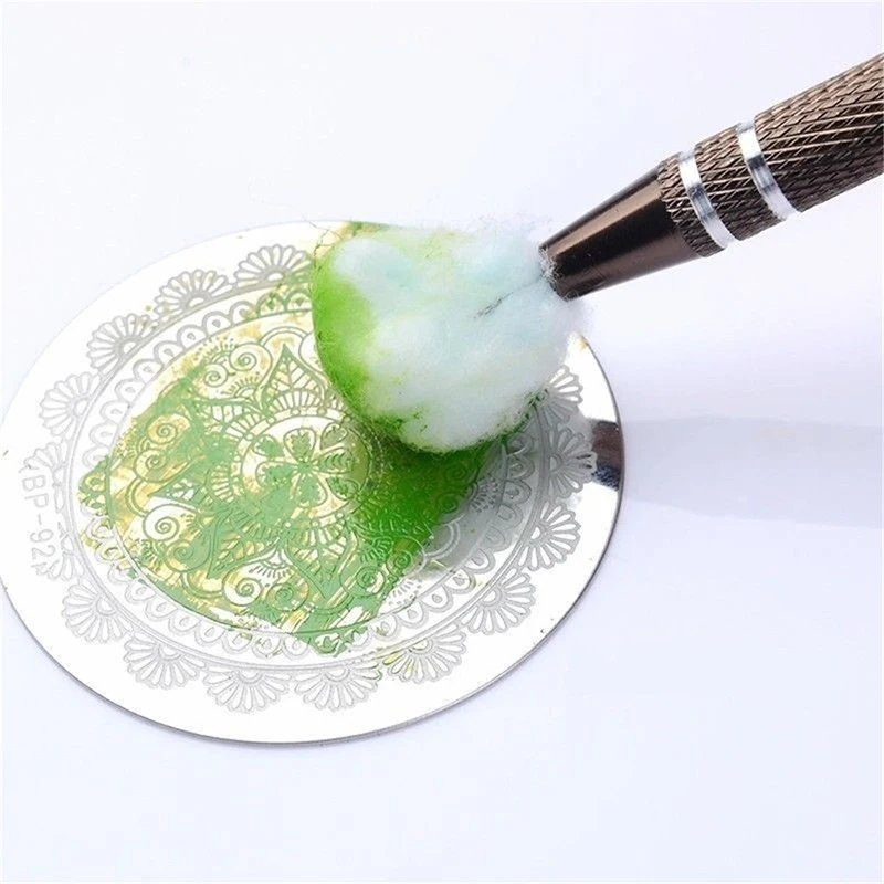 Металлический маникюрный хлопковый штифт карандаш шаблон для стемпинга нейл