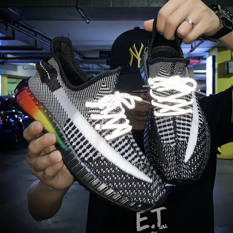 Мужская обувь летняя тканая дышащая спортивная радужная для лета 2019 | Обувь