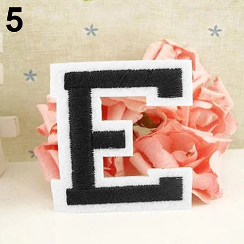 Нашивка с английским алфавитом вышивка золотыми буквами одежда для вышивки