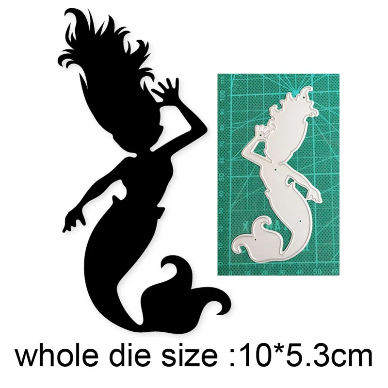 

AILIDA Craft Metal cutting dies cut die mold Mermaid decoration Scrapbook dies paper craft knife mould blade punch stencils dies