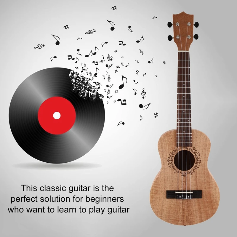 Укулеле портативное дерево окуме 26 дюймов 18 ладов тенор укулеле акустическая