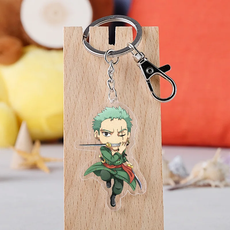 Цельный брелок для ключей Luffy Roronoa Zoro Nami Ace Sanji Chopper Nico Robin Franky | Украшения и