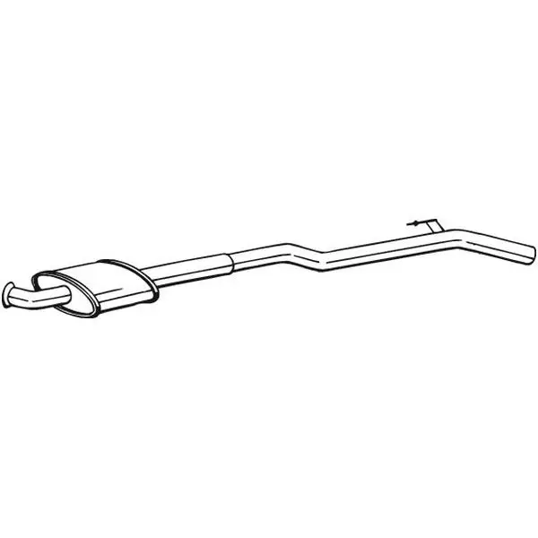 Muffler middle part of the Renault Clio 1.4i 98-01 BOSAL 283-547 |