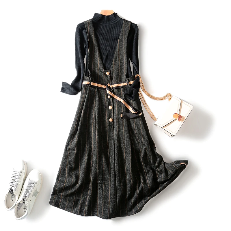 Новинка 2019 Samgpilee полный для офиса Женский пуловер водолазка эластичная талия