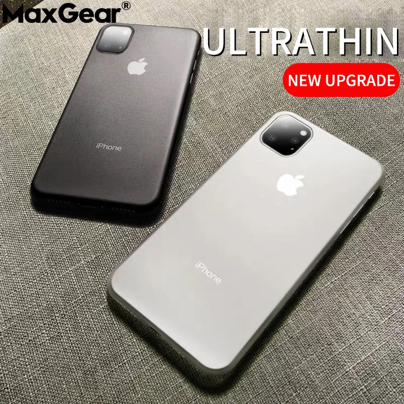 Для Iphone 11 Pro Max ультратонкий жесткий чехол-накладка для Iphone XS Max XR X XS 8 7 6 6S PLUS прозрачный полный чехол матовый чехол