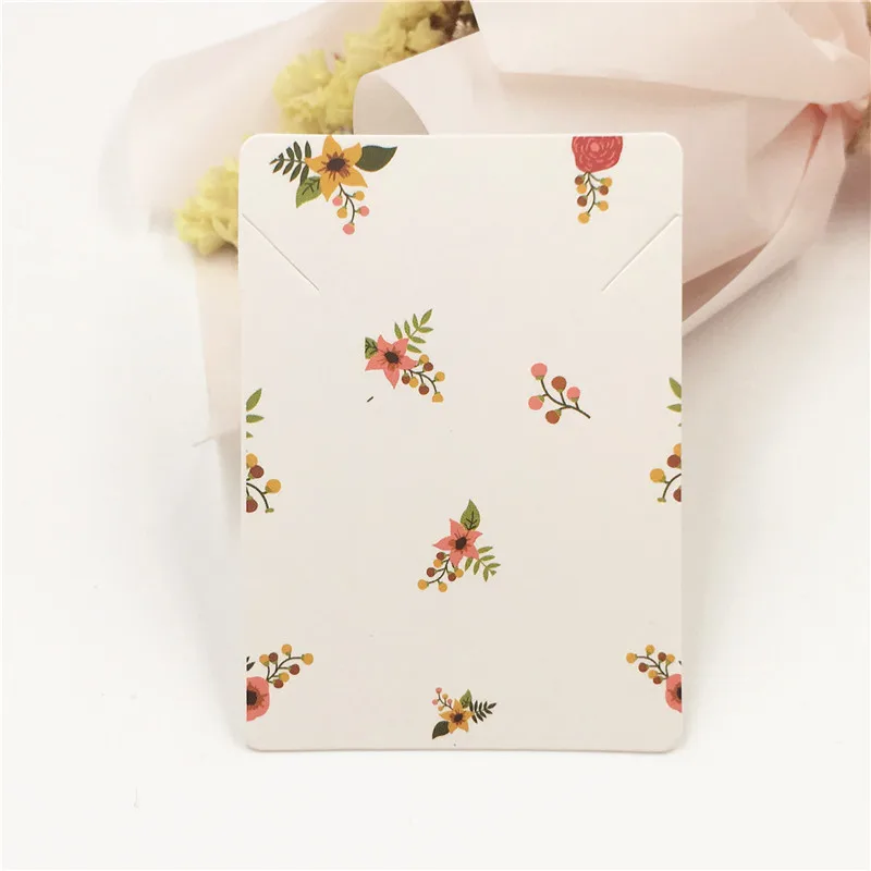 style 8 24 шт красочные бумажные открытки на ожерелье, ручная работа с любовью ручная цепочка/Подвесные карты 7x5 см ювелирные аксессуары дисплеи упаковочная карта - Цвет: style 8