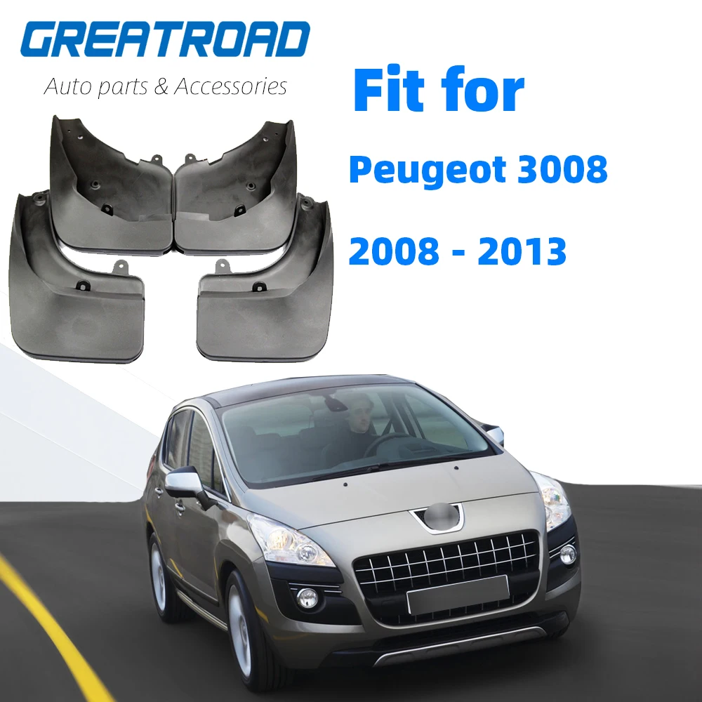 Формованные Брызговики в стиле OE для Peugeot 3008 2008-2013 брызговики стайлинга