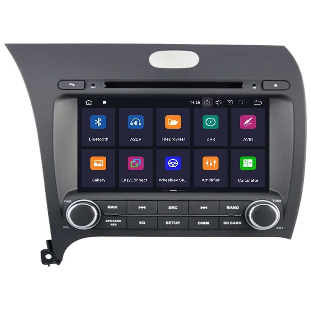 Автомобильный DVD-плеер 2DIN Android 10 4 + 64 ГБ для Kia CERATO K3 FORTE 2013 левое вождение с 4G