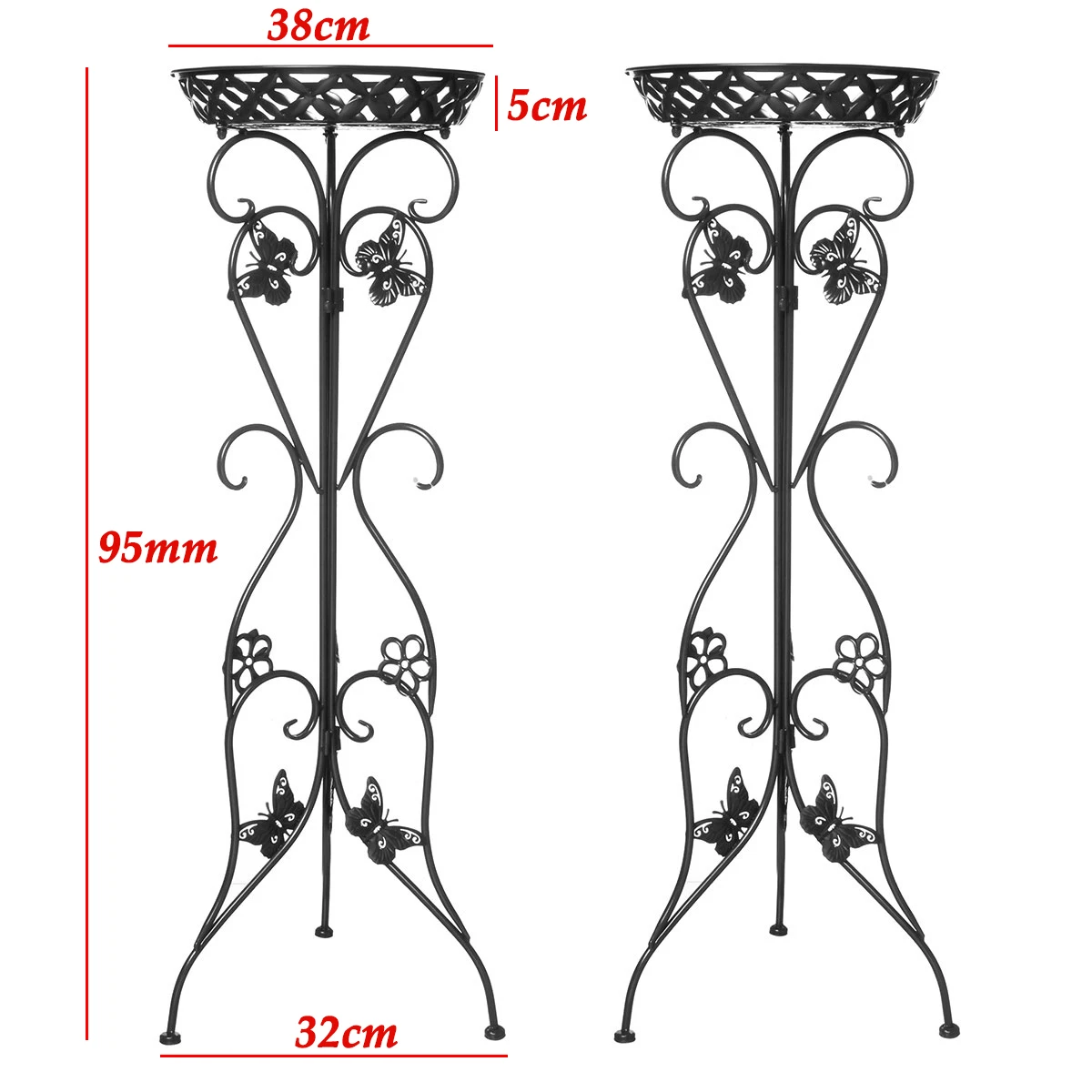 

2pcs Flower Rack Plant Stand Multi Flower Stand Shelves Bonsai Display Shelf Yard Garden Patio Balcony Pot Plant Stands