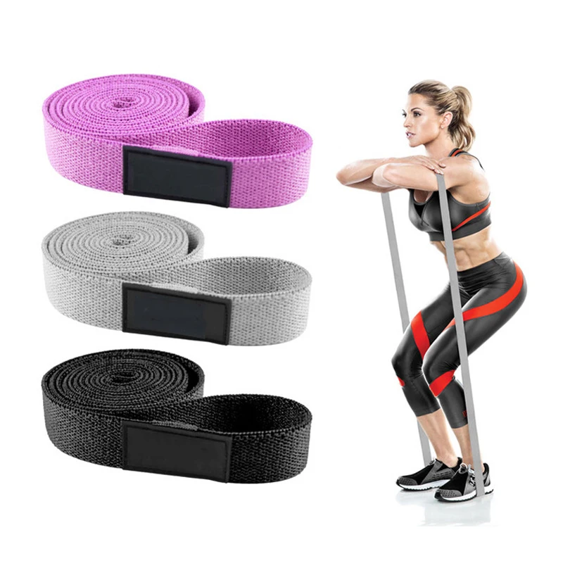 

3Pcs Long Fabric Resistance Bands Set Fabric Workout Loop Belts Fitness Equipment for Gym Yoga Pilates Training and Exercise