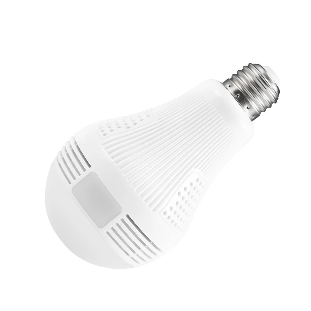 Панорамная Wi-Fi светильник видеонаблюдения с углом обзора 360 градусов |