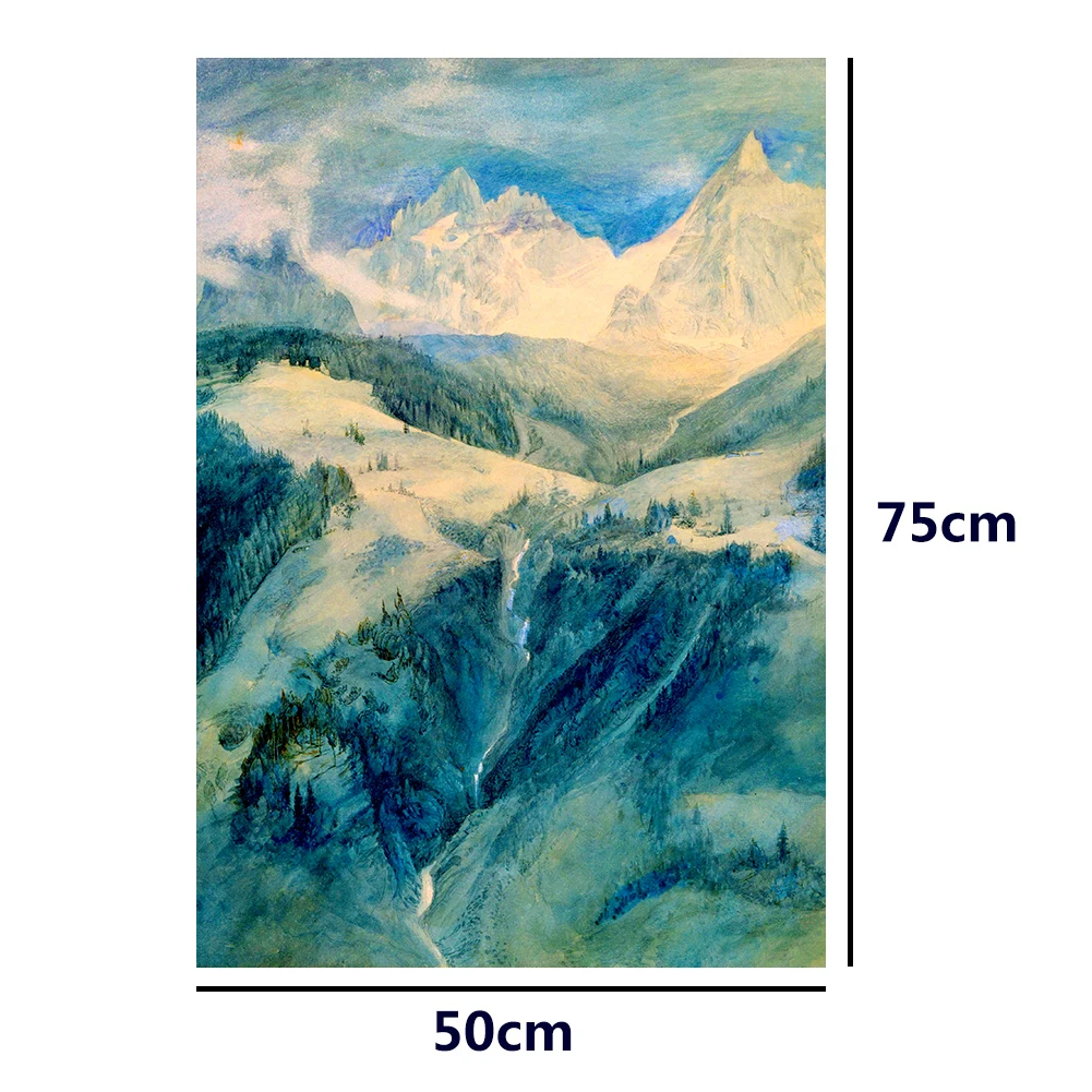 

Educational Jigsaw Assembling Game Toys 1000pcs DIY Mighty Mountain Paper Puzzle for Bedroom Decoration Stickers