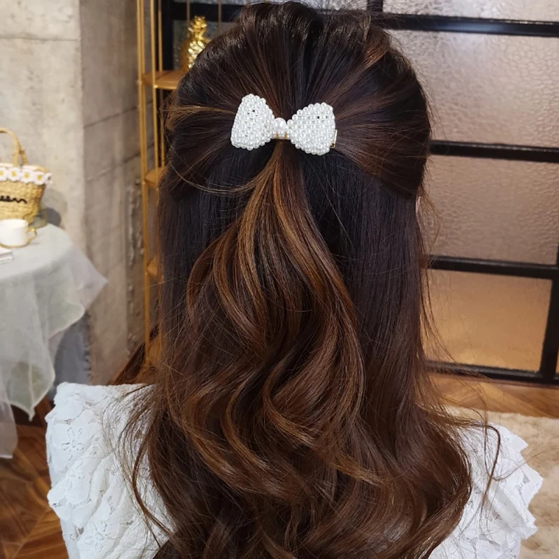 Модный элегантный зажим для волос в форме банта Корейском стиле держатель с