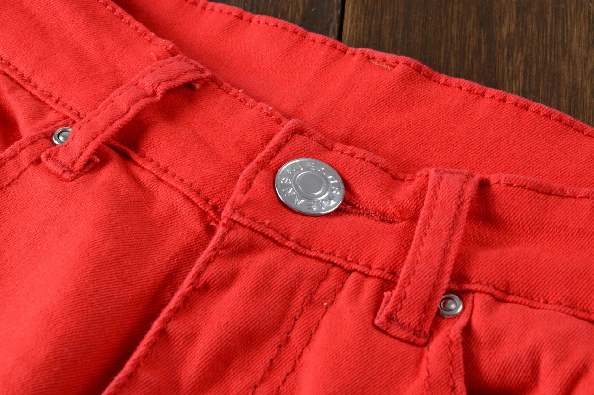 Джинсы Idopy мужские зауженные Клубные байкерские брюки до колена на молнии с