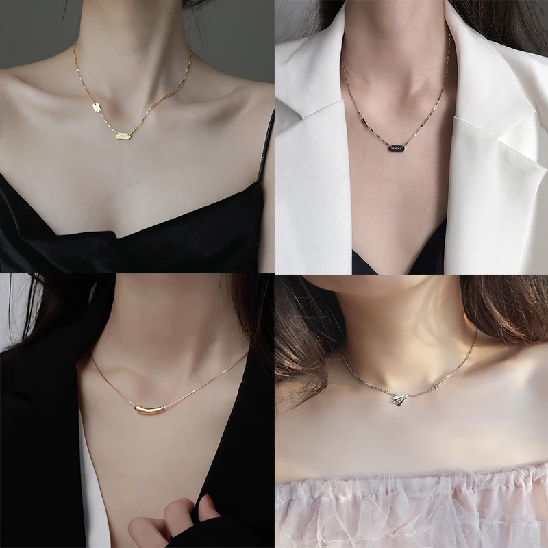 

Булавка из серебра 925 пробы, двухцветное изысканное маленькое ожерелье, дополнительный характерный Рождественский подарок, рекомендуется ...