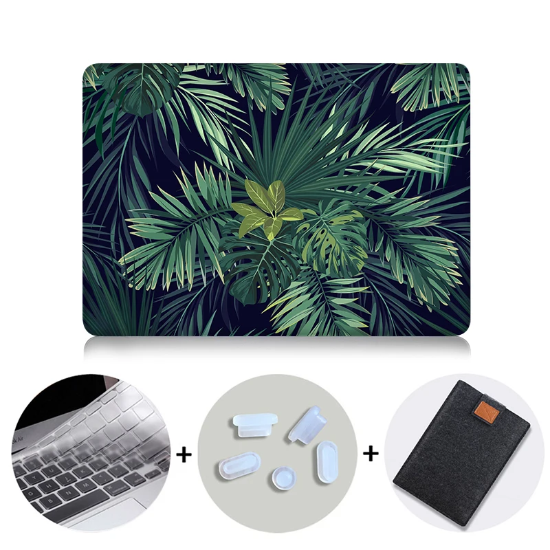 Чехол MTT с принтом тропических растений для Macbook Air Pro retina 11 12 13,3 15,4 дюймов, чехол с сенсорной панелью для mac book Pro 13 15, сумка для ноутбука - Цвет: M011