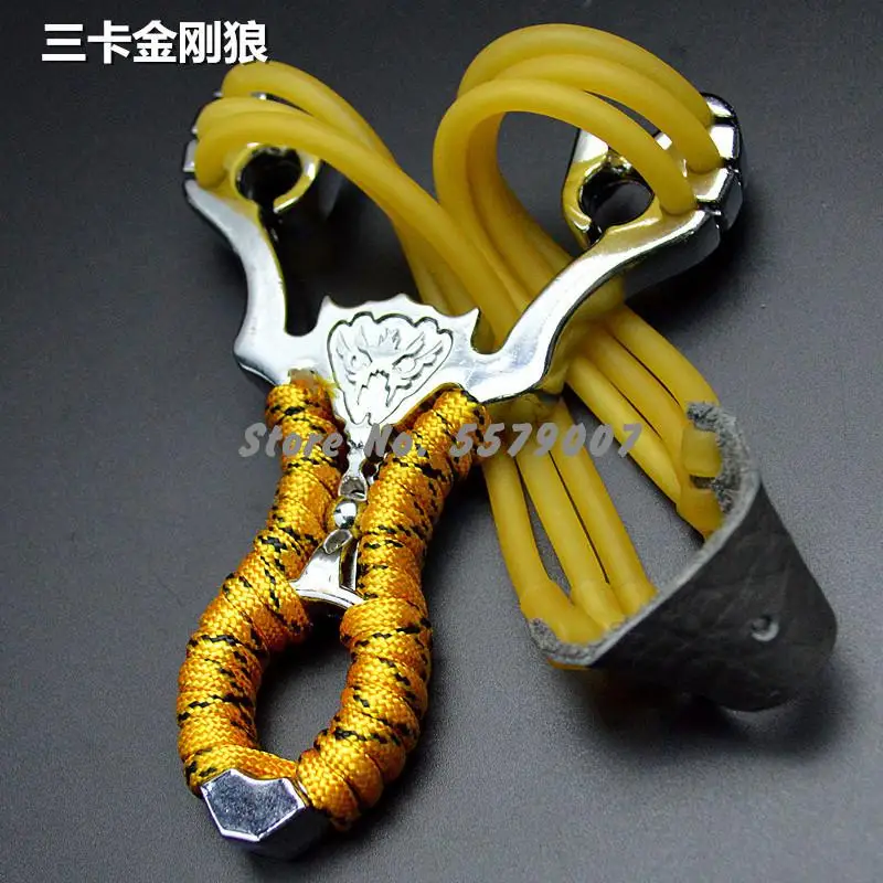 

Strong Three Card Metal Slingshot Outdoor Lifesaving Camping Equipment Generation