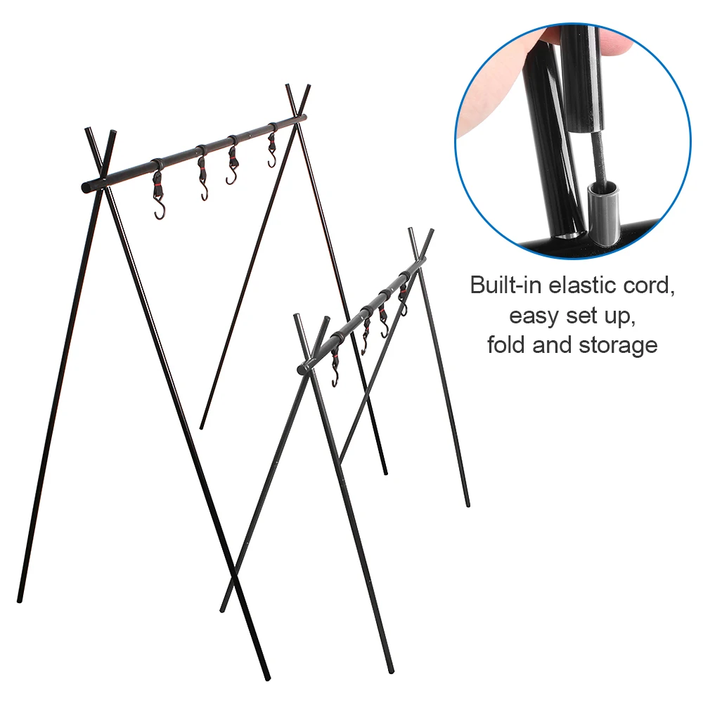 

Outdoor Stove Hiking ChenYi Aluminum Alloy Hanging Rack Outdoor Camping 8kg Bearing Weight Triangular Rack Clothes Storage Rack