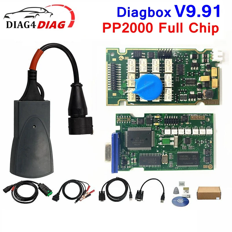

New Lexia 3 Full Chip 12pcs NEC Relays PP2000 Diagbox V9.91 Golden Lexia3 921815C for Peugeot for Citroen Car Diagnostic Tool