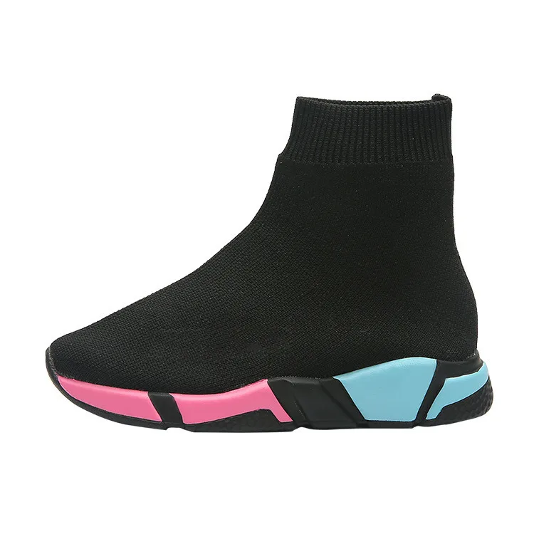 Детские носки обувь весна 2021 новинка Повседневные детские ботинки высокие