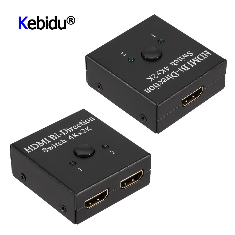 Двунаправленный коммутатор с 2 портами 4K HDMI совместимый разделитель 1x2x1