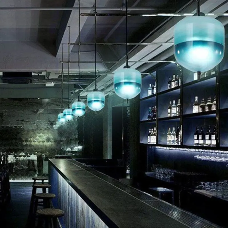 

High-quality Modern fashion pendant lights decorative lamp Lake of Venice Blue hanging lamp for living room restaurant bar