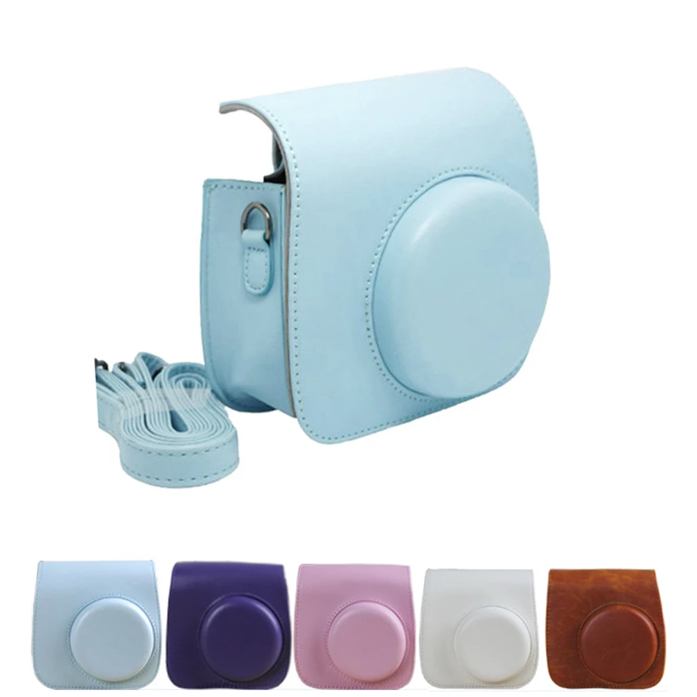 Популярный классический винтажный кожаный чехол для камеры защитный Polaroid Fuji Instax