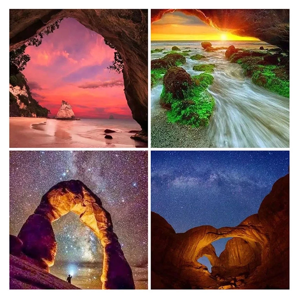 

Canvas Size 5D Diy Diamond Painting Cross Stitch Kit Diamond Mosaic Embroidery " Landscape " Painting Square/Round Drill Gift