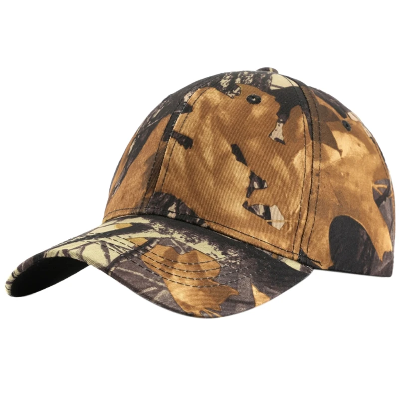 

Camouflage Fishing Hat Leaf Camo Baseball Cap for Fishing Mountaineering Hiking Field Training