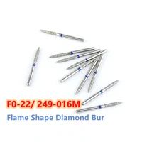 20pcs blue rings 249 016m dental dimond burs fo 22 fg shank 1 6mm medium high speed high quality grinding tool for dentistry