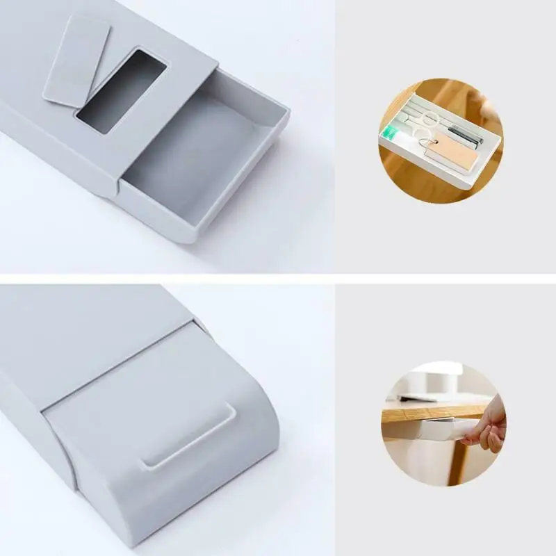 Домашний многофункциональный лоток для карандашей самоклеящийся ящик под