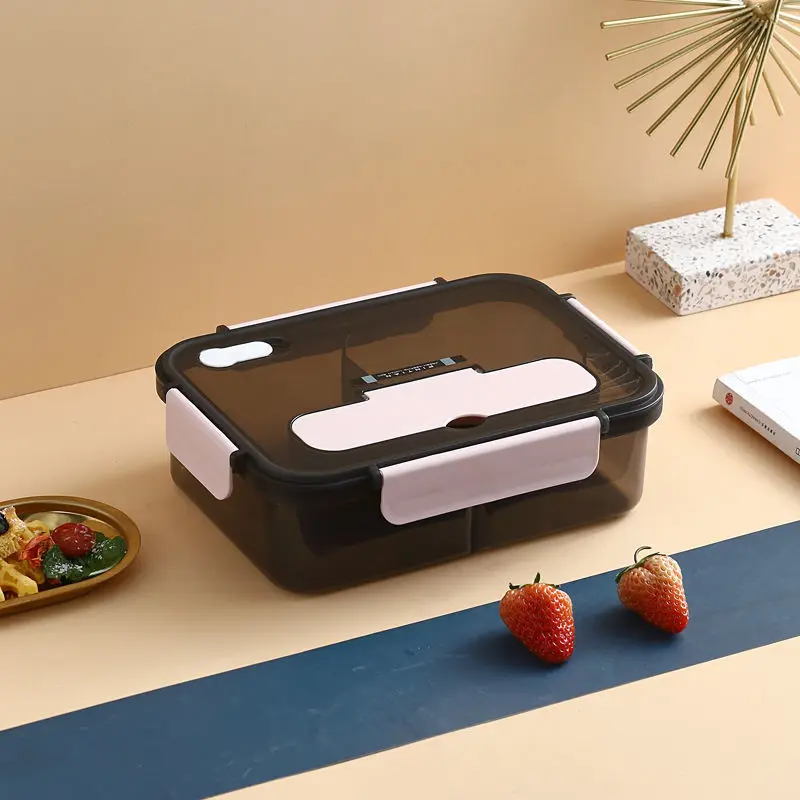 

Japanese Style Multi-color Lunch Box Food Container Storage Portable Leak-Proof Bento Box for Kids with Tableware Breakfast Box