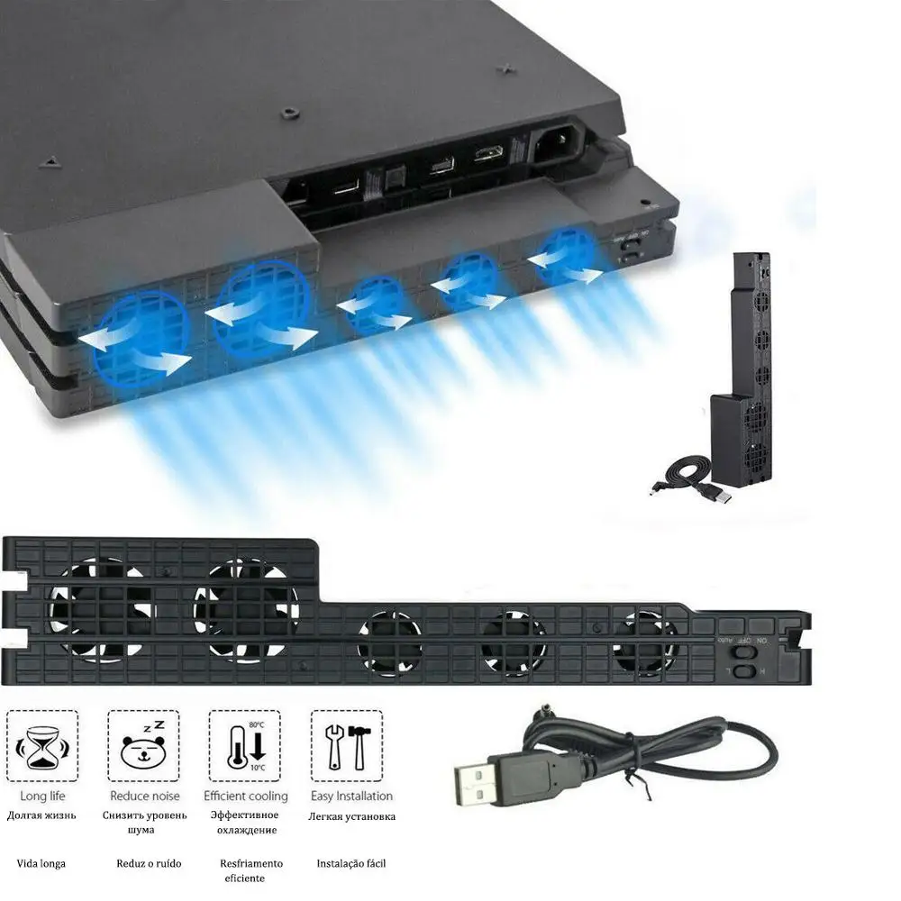 Базовая подставка для Playstation Play Station PS 4 Pro PS4 кулер управления подставкой
