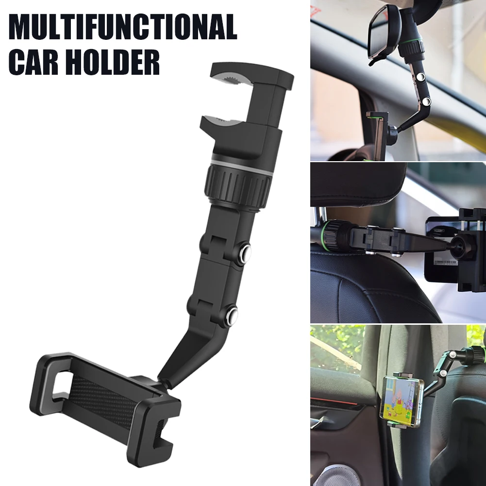 

Universal Car Phone Holder Adjustable Car Rearview Mirror Mount Multifunctional Phone Bracket 50-100mm Cell Phone Holder for Car