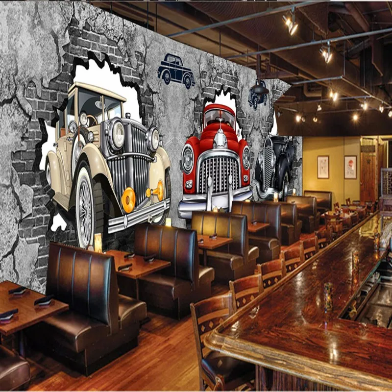 Прямая доставка 3d пользовательские ретро Ностальгический промышленный стиль