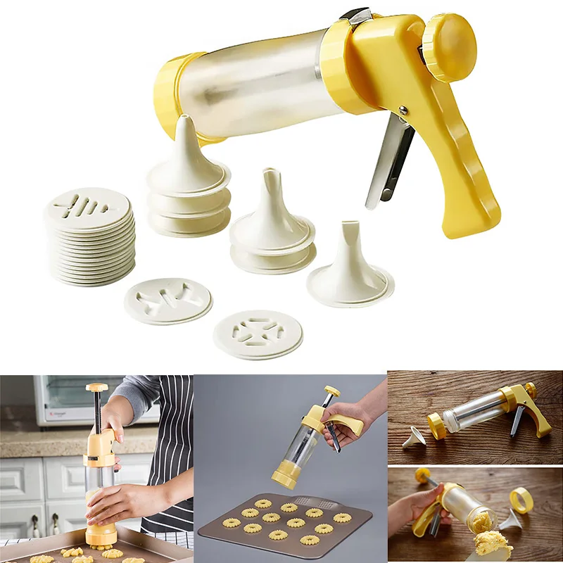 DIY Cookie Maker for Biscuit Plastic Press Mold Set Press Icing Tool Cookie Home Bakery Baking Tool