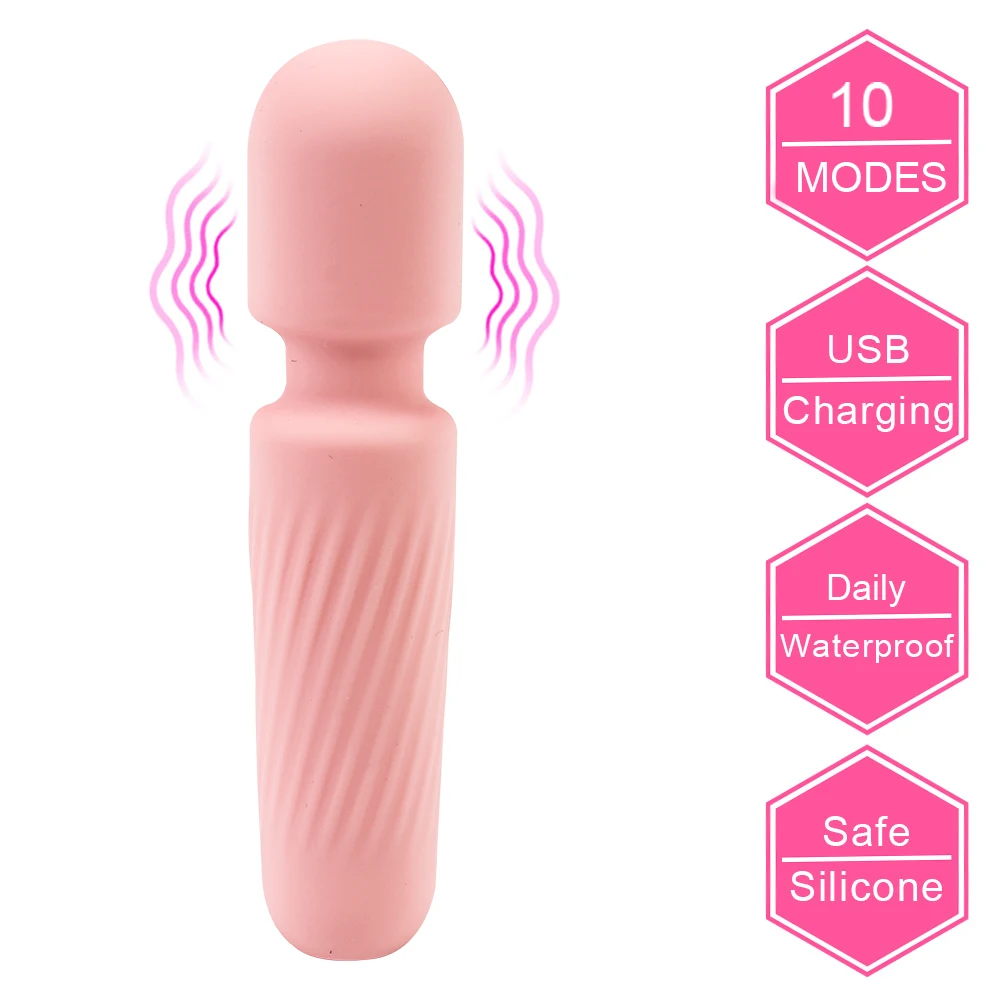 

Мощный мини волшебная палочка фаллоимитаторы 10 режимов вагинальный массаж G Стимулятор точки клитора интимные игрушки для женщин