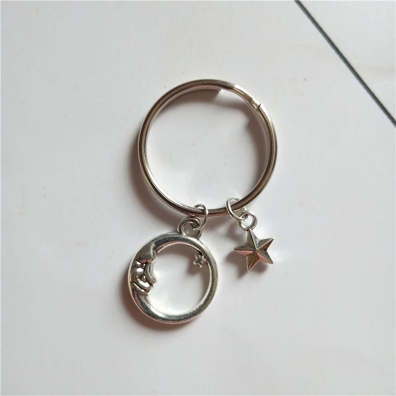 Луна и звездный брелок мультфильм луна дружбы креативный рождественский подарок