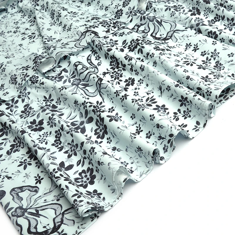 

AELESEEN Fashion Cloak Dress 2021 Spring Summer Designer Runway New Floral Print Blue Pink Cascading Ruffles Elegant Party Dress