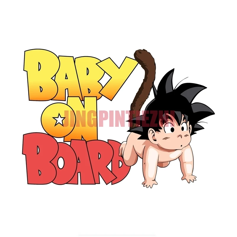 

Car Stickers Vinyl Motorcycle Decal Car Window Body Decorative Laptop Baby on Board Goku Decals