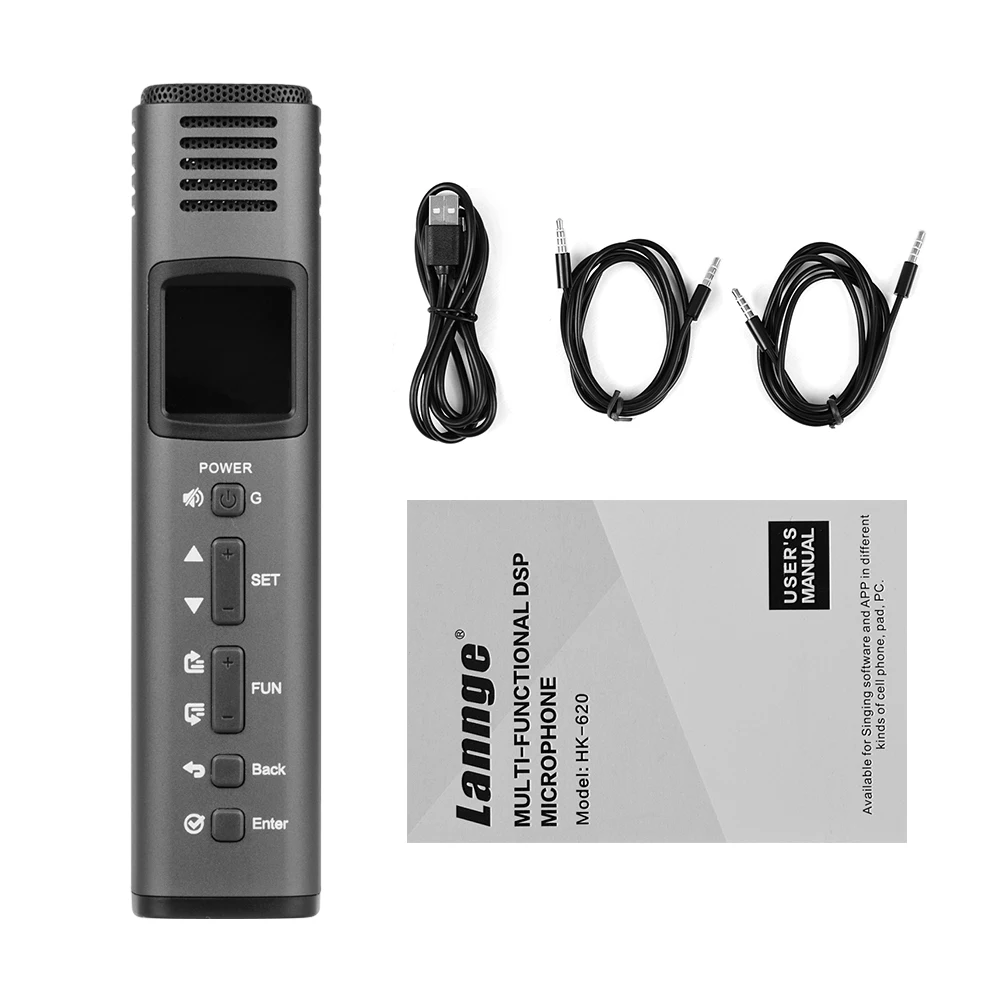 

Многофункциональный микрофон Lannge HK-620 DSP умный микрофон мобильный телефон
