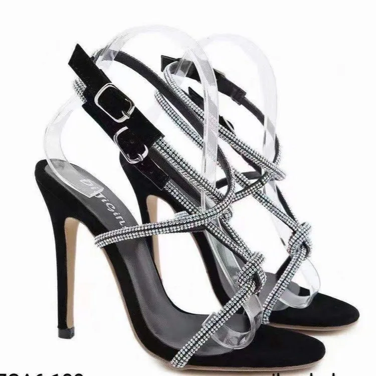 

Women Sandals 2021 Ladies 8.5cm High Heels Shoes Woman Pumps Open Toes Fashion Party Female Lady Heels Shoes Sandals For Women