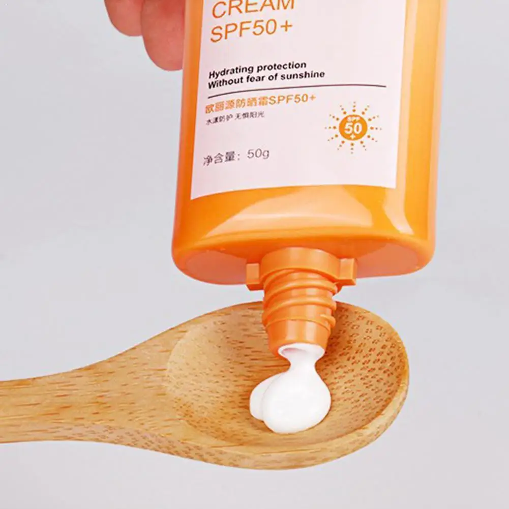 

Protetor Solar SPF 50 Sun Cream Sunscreen Black Dry Cream Skin Care Repairing Face Waterproof Sunblock S3G8