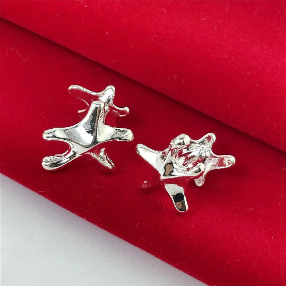 925 серебряные запонки морские звезды пуговицы Модные украшения подарки