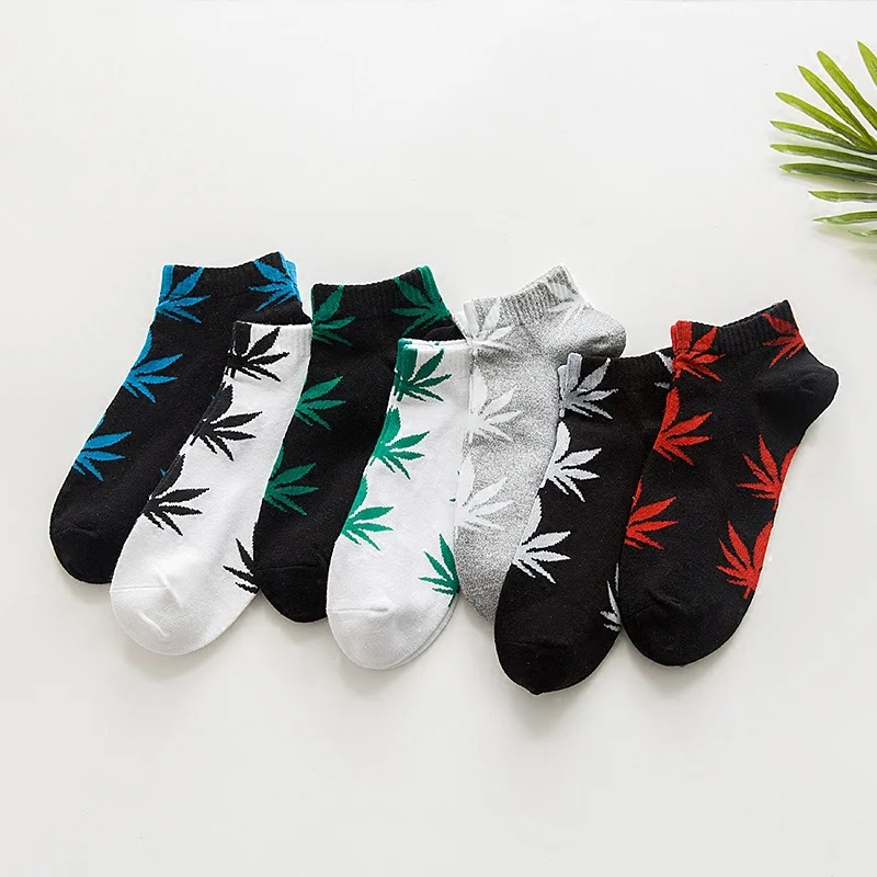 Helisopus летние новые мужские тапочки с Кленовым листом носки для отдыха короткие