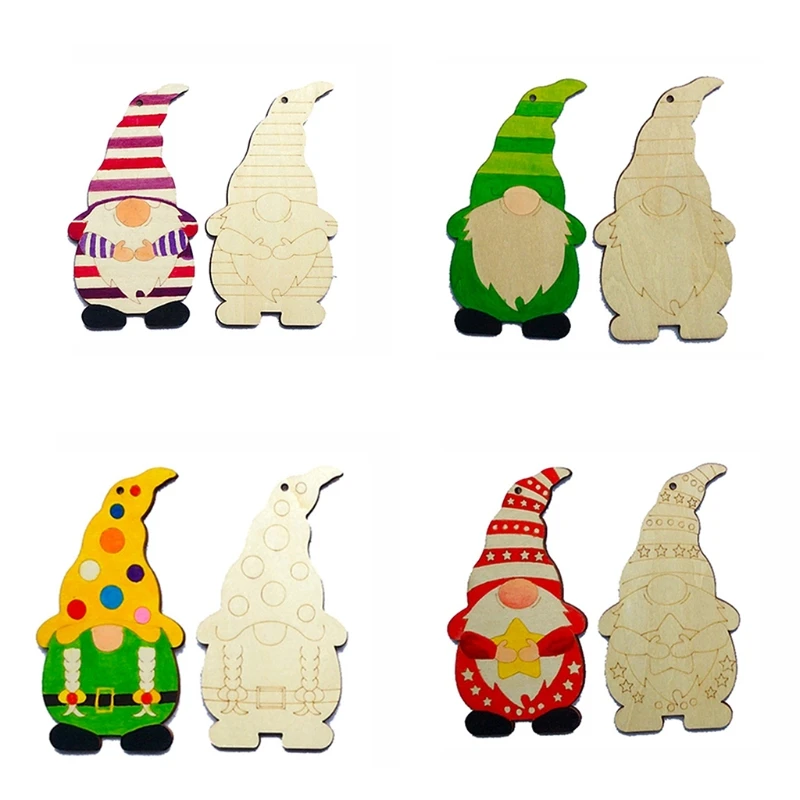 

Рождественские деревянные украшения, Дошкольный граффити, рисование ракеткой, несколько видов на выбор с интересом, тренировка рисования