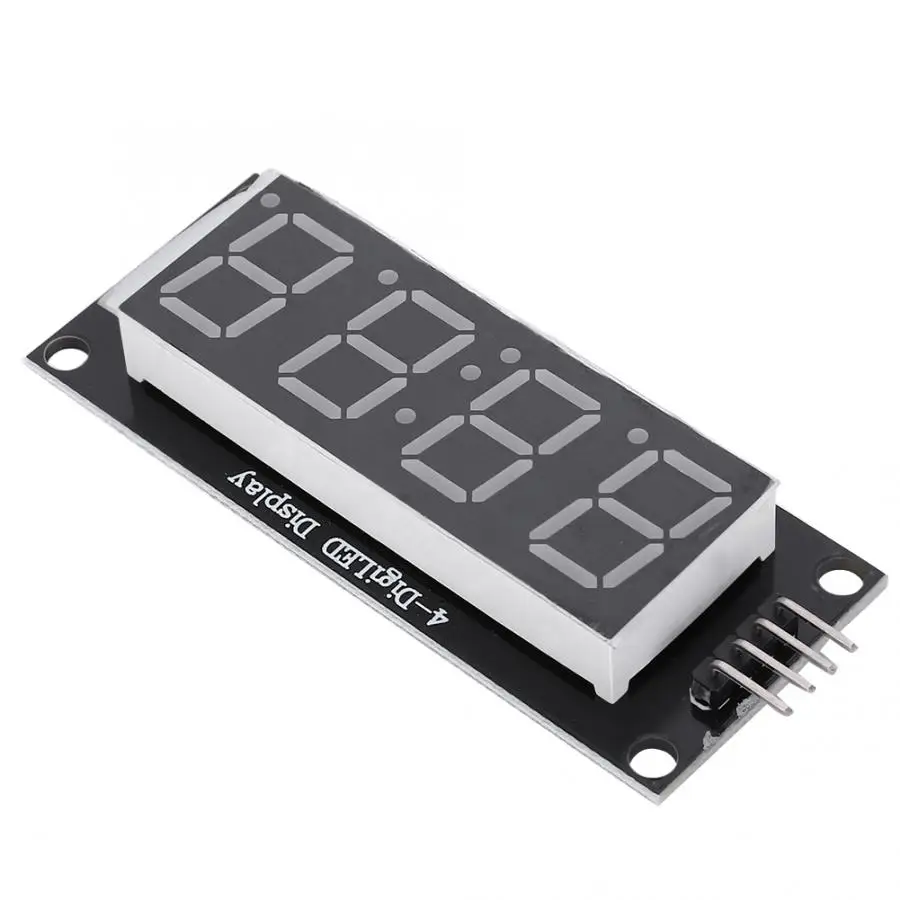 Светодиодный трубчатый модуль 4 разрядный 7 сегмент для 2 контактных цифровых