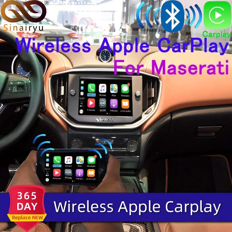 Sinairyu Wifi беспроводной Apple Car Play Carplay для Maserati Retrofit 2014 2016 Ghibli Quattroporte с iSO13/Android