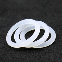 2050100pcs white cs 1 5mm od 5 80mm food grade silicon rubber o ring seals washer cross